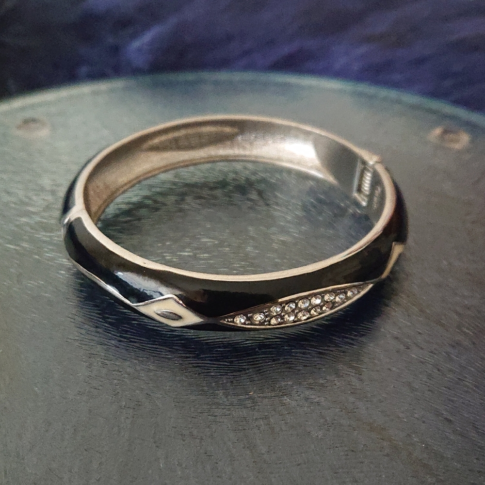 Chic Black and Silver Women's Bracelet